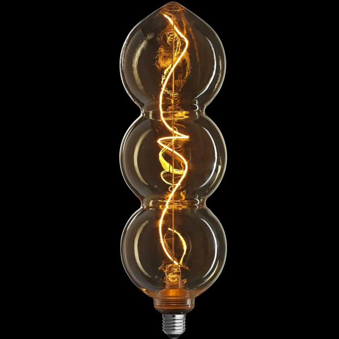 E27 TRIPLE GOLD 0 3-steg Dimbar 4/2,2/09W 1800K LED-Lampa