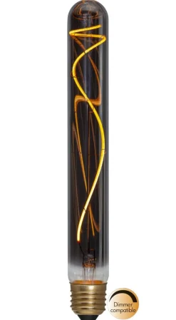 E27 Tubural Dimbar SoftGlow Rökfärgad 2.2W 2100K 50lm LED-Lampa