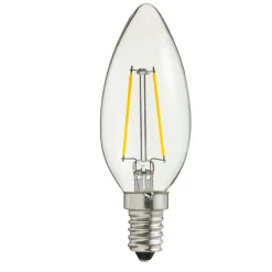 E14 UNI-LEDISON Kronljus Klar 2W