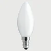 E14 UNI-WHITE Kronljus Opal 0,8W 2700K 45lm Dimbar