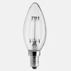 E14 UNI-WHITE Kronljus 0,8W 2700K 45lm Dimbar