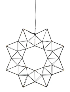 EDGE Krans 40cm 30LED Svart