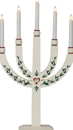 ELIAS TRADITION Ljusstake 5L 61cm Vit