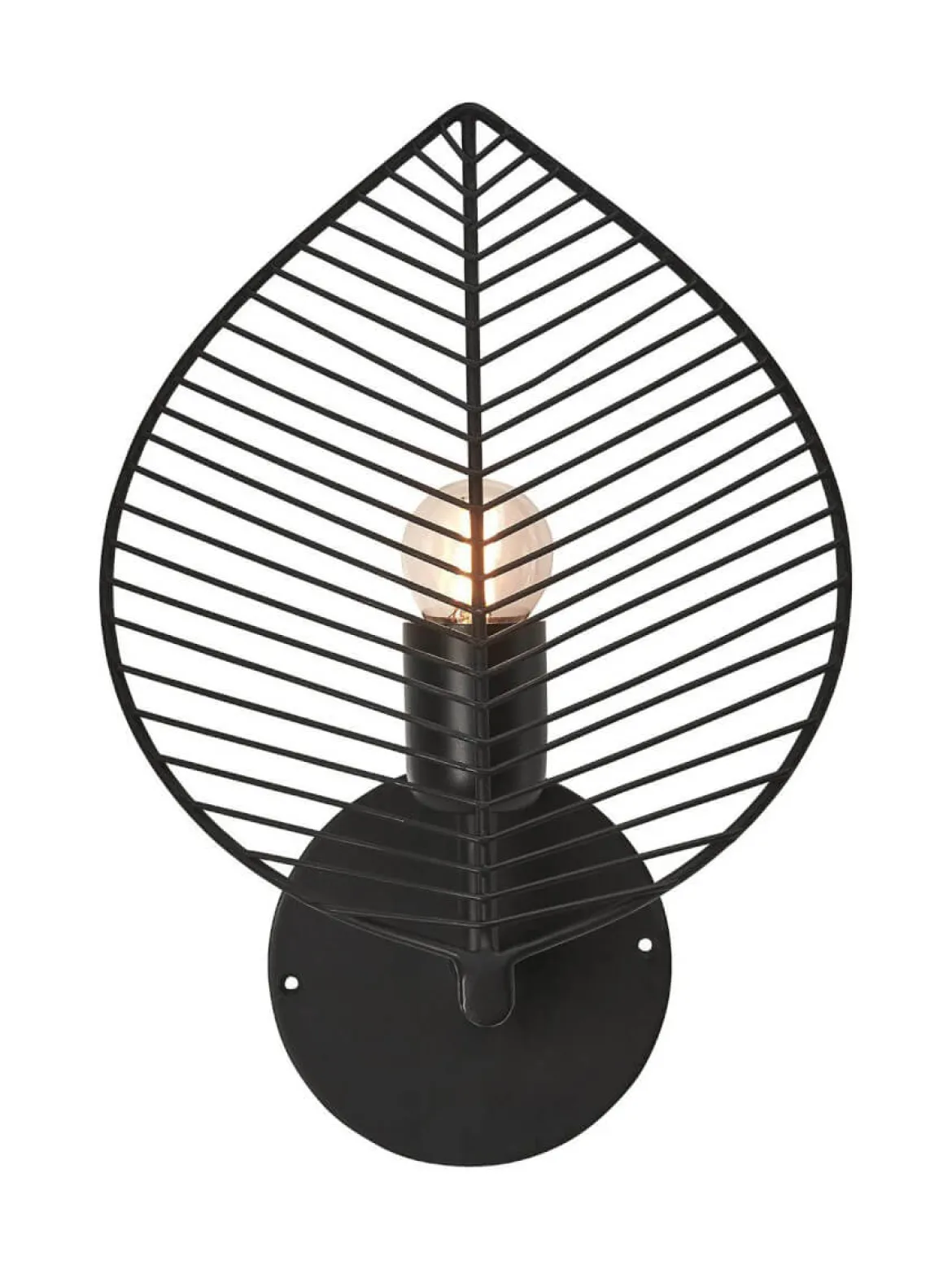 ELM Vägglampa 33cm Svart