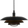 EPSILON Taklampa med hiss 45cm Svart
