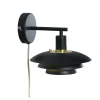 EPSILON Vägglampa 20cm Svart