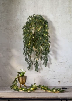 ERNA Krans 50cm 80LED Grön IP44