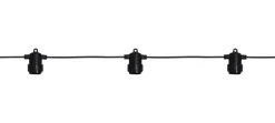 EXTRA SYSTEM 24 Ljusslinga 400cm Svart IP44