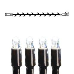 EXTRA SYSTEM LED Ljusslinga 5m 50LED Kallvit/Svart IP44