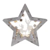 FAUNA Bordsdekoration 24cm 10LED Brun