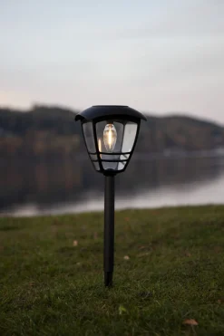 FELIX Solcells-pollare 45cm Svart IP44