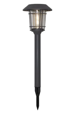 FILIP Solcells-pollare 21cm Grafit IP44