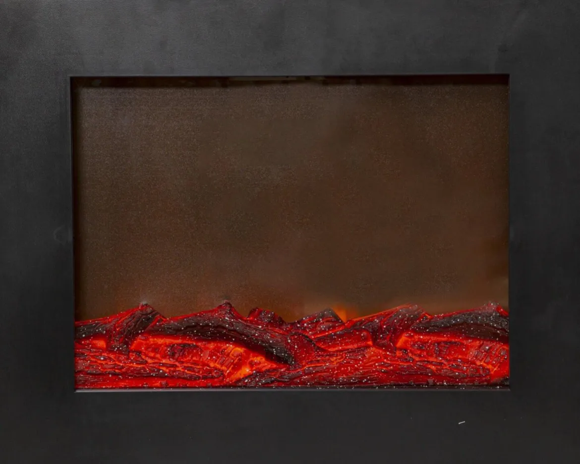 FIREPLACE Inomhusdekoration Batteri 50cm Svart
