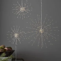 FIREWORK Hängande dekoration 26cm Varmvit/Silver