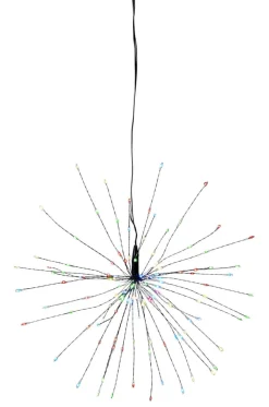 FIREWORK Hängande dekoration 26cm Svart/Flerfärgad