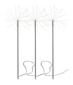 FIREWORK 3-Pack Utedekoration 65cm 180LED Silver IP44