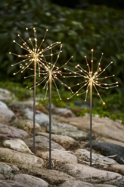 FIREWORK 3-Pack Utedekoration 65cm 180LED Silver IP44