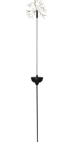 FIREWORK SOLAR Solcellsdekoration 85cm Svart/Varmvit