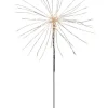 FIREWORK Stjärna på fot 50cm 120LED Silver/Varmvit