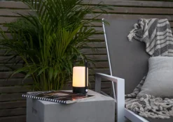 FLAME LANTERN Lykta Batteri 19cm Svart