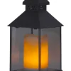 FLAME LANTERN Lykta 25cm IP20 Svart