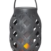 FLAME Solcellsdekoration 23cm Grå IP44