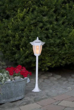 FLAME Solcellsdekoration 63cm Vit IP44