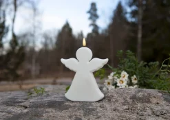 FLAMME ANGEL LED-Gravljus 18cm Vit IP44