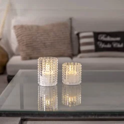 FLAMME DOTTY LED-Blockljus Batteri 10cm