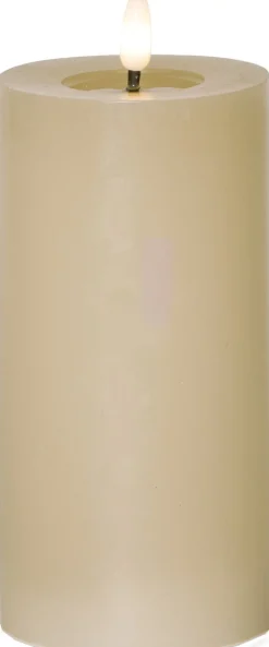 FLAMME FLOW LED-Blockljus Batteri 17,5cm Beige