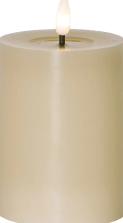 FLAMME FLOW LED-Blockljus Batteri 12,5cm Beige