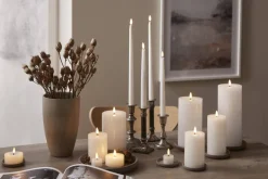 FLAMME FLOW LED-Värmeljus 2-pack 4cm Vit