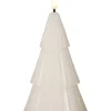 FLAMME GRANY LED-Blockljus 18cm Vit