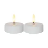FLAMME LED Värmeljus 2-Pack 5,8cm Vit
