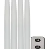 FLAMME LED-Antikljus 4-Pack 28,5cm Vit