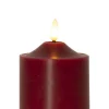 FLAMME LED-Blockljus 9,5cm Röd