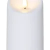 FLAMME LED-Blockljus 13cm Vit