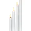 FLAMME 4-Pack LED Antikljus 28,5cm Vit