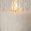 FLAMME ROMB LED-Blockljus Batteri 10cm Klar