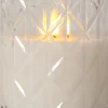 FLAMME ROMB LED-Blockljus Batteri 12,5cm Klar