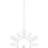 FLAMME SNOW Inomhusdekoration Batteri 24cm Vit
