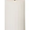 FLAMME STRIPE Blockljus 15cm Vit