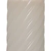 FLAMME SWIRL LED-Blockljus 15cm Beige
