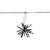 FLOWER CURTAIN Ljusslinga 4m 10LED Extra varmvit/Svart IP44
