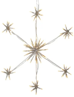 FLOWER SNOWFLAKE Siluett 50cm 90LED Vit