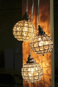 FÖNSTERLAMPA Kristallboll K9 10cm Krom