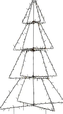 FOLDY Dekorationsträd Utomhus 200LED 125cm Svart IP44
