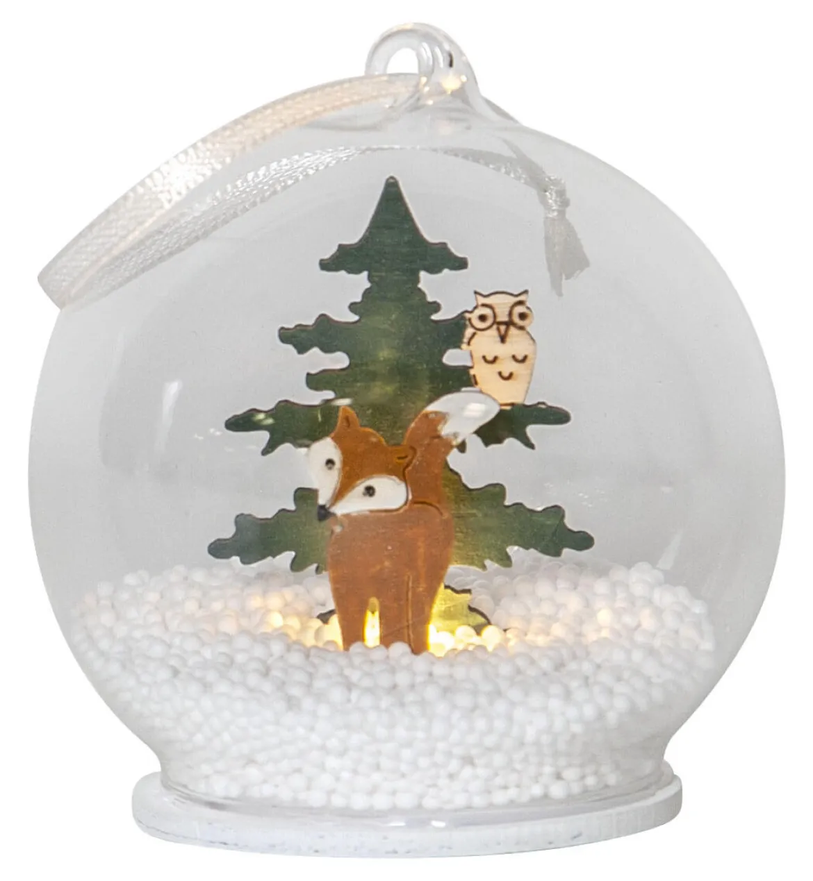 FOREST FRIENDS Batteridekoration Räv 8cm