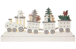 FOREST FRIENDS Bordsdekoration Djurtåg Batteri 37cm Flerfärgad