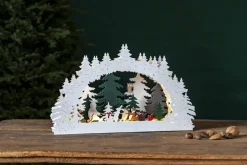 FOREST FRIENDS Ljusstake Dragkamp Batteri 45cm Flerfärgad